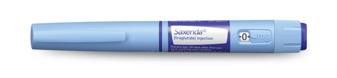 Saxenda Injection Pen lying horizontally
