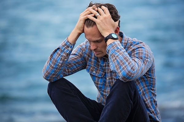 Man with Prodrome Migraine